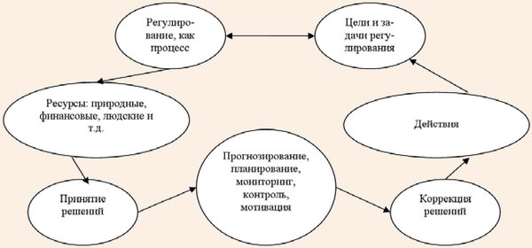 Механизм процесса регулирования развития рекреационного комплекса