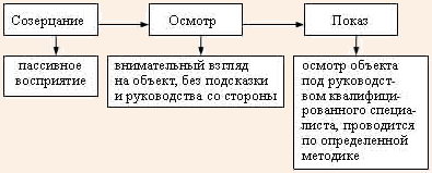 Схема показа на экскурсии