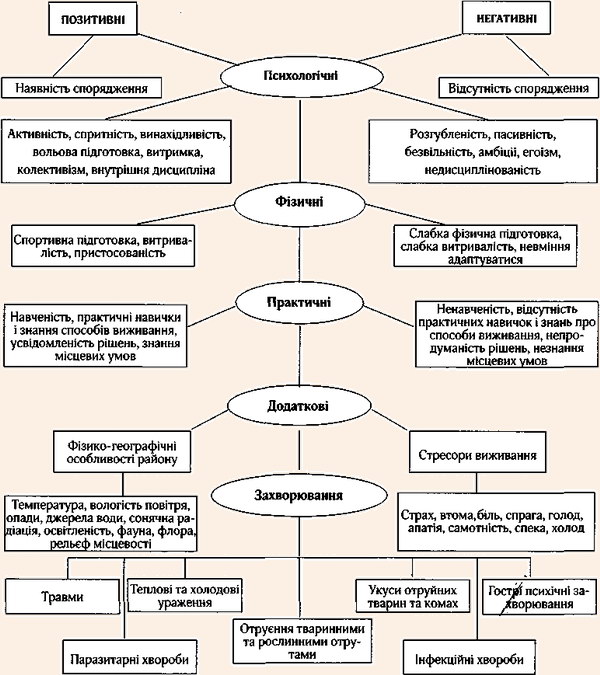 Чинники виживання (за В. Воловичем) 