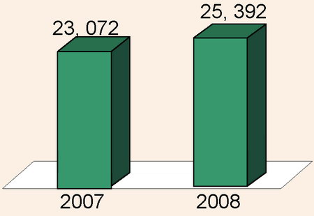 Динамика въездного туристического потока 2007-2008 годов