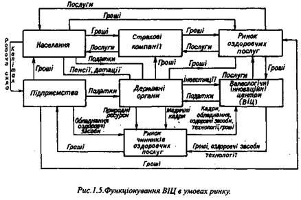 Функціонування ВІЦ в умовах ринку