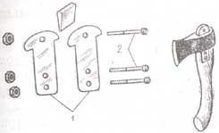 Вариант крепления топора