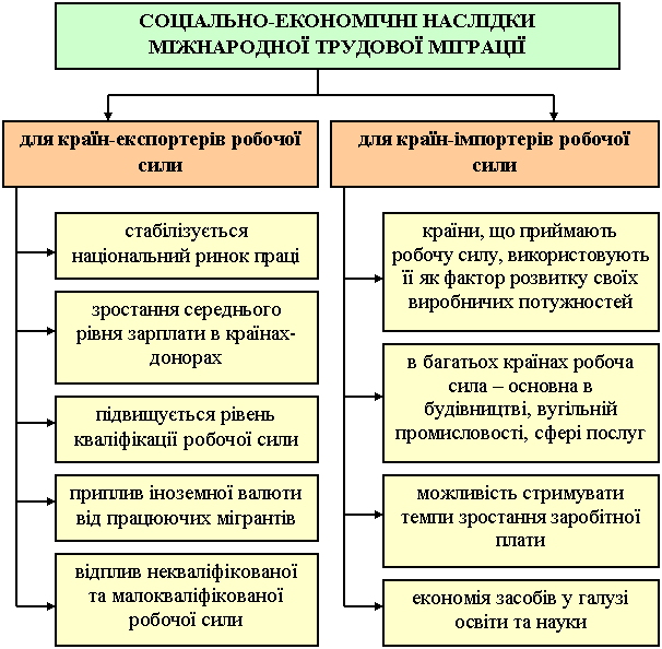 соціально-економічні наслідки міжнародної трудової міграції