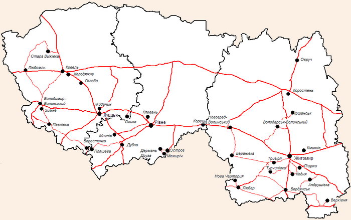 Соціально-культурний ресурсний каркас території Волинського туристичного району